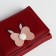 Wurse children's wallet on the button, red color