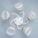 Askfeya chandelier 5he27 40W white-gold 50x50x24 cm Bayerlux