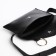Gift set, waist bag, two covers for a passport, black color