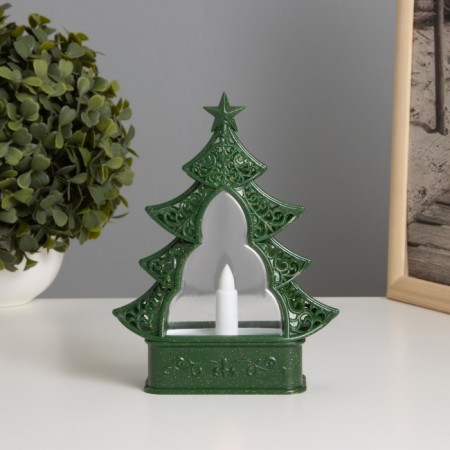 Lamp "New Year tree" 3haa green 5.5x13x17cm
