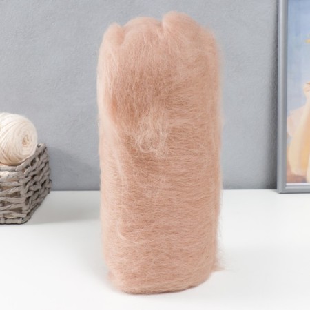Fasting wool "cardoches" 100% half -toned wool 100g (006 St. Beige)