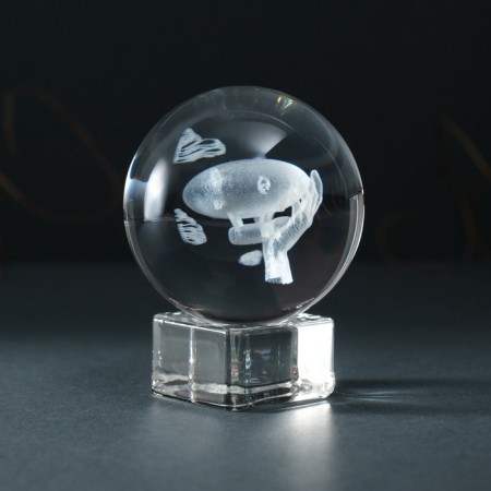 Souvenir glass "Airship" d = 6 cm-3