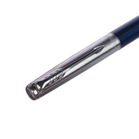 Fright pen Parker Jotter Core F63 Royal Blue CT M, stainless steel case-5