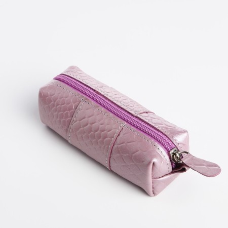 Key of zipper, length 12.5 cm, ring, lilac color