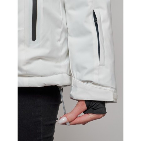 Ski jacket female, size 44, white color-6