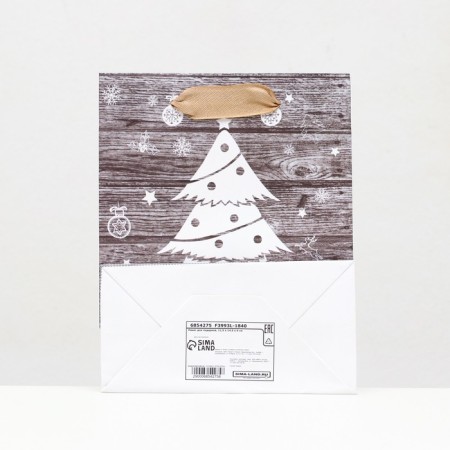 Laminated "White Fir tree" package 11.5 x 14.5 x 6 cm-3