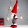 Interior doll "Santa Claus only nose, in a cap with a heart" 43x16x10 cm