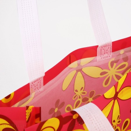Household bag without fastening, pink color-2