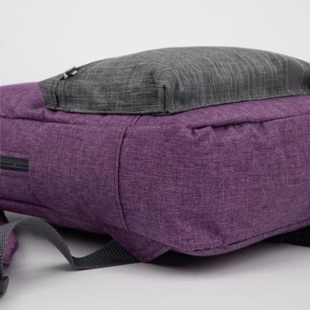 Baby backpack on lightning, external pocket, reflective strip, lilac color-4