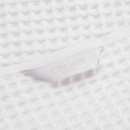 Waffle towel SL Home: Basic "Blanc de Blanc" 50x90 cm, 100% cotton, 340 g/m2-4