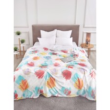 Aquarelle blanket, size 200x220 cm, multicolor color