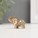Souvenir Polystone "Elephant with a Flower on the Popon" 3x4x1.5 cm