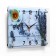 Wall clock: kitchen, "lavender tea", silent, 25 x 35 cm