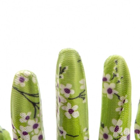 Polyester gloves are garden, with nitrilum dousy, size 8, color mix, Palisad-3