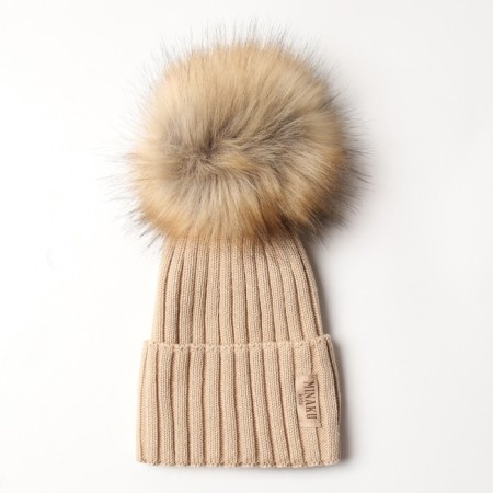 Children's hat minku rr 44-46, beige color-4