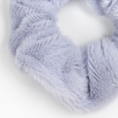 Hair gum is gray, fluffy, 11 cm, cold heart-2