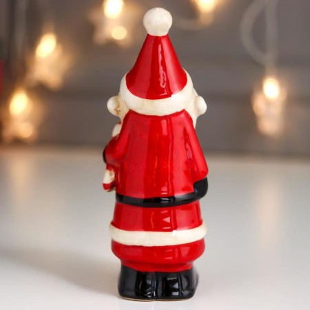 Souvenir ceramics "Grandfather Moroz Red caftan, with candy" 13.7x5x5.4 cm-3