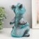 Figure "Dragon" 18x10x10 cm, turquoise