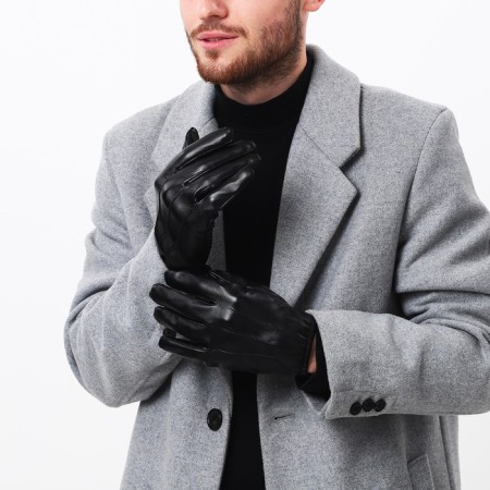 Gloves are male, dimensionless, without insulation, black color-3