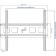 Kromax Star-1 Black 32 "-90" Max.81kg, wall-mounted bracket