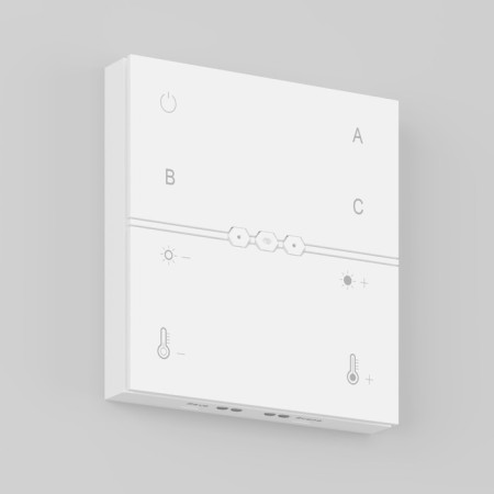 Technical DRC034-8-W wireless control panel, 9.1x8.6x1.5 cm, white color-5