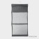 Organizer for bags 2 compartments LadOM, 40 × 15 × 80 cm, color gray color