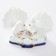 Souvenir Ceramics "2 Wrapping pigeons" with rhinestones 8x11x4.5 cm