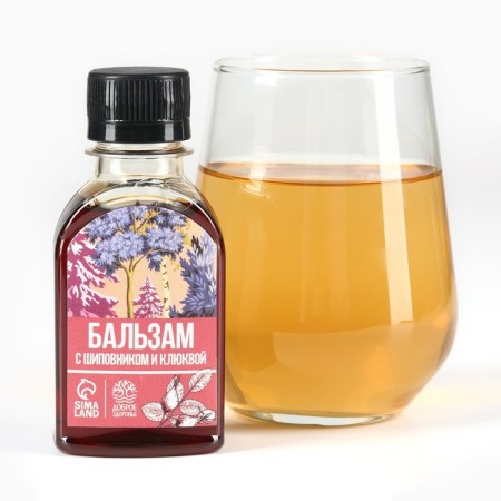 Balm is non -alcoholic, rose hips and cranberries, 100 ml.-1