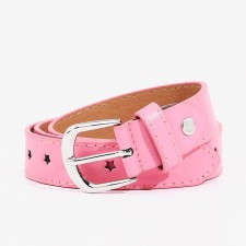 Building belt, width 2.3 cm, screw, buckle metal, pink color