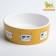 Ceramic "Danger cats" 230 ml 12.5 x 4.5 cm, white-orange