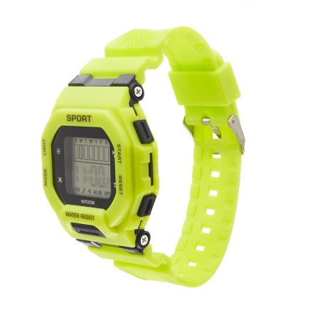Electronic watch watches, D-4.5 cm, with an alarm clock, green-3