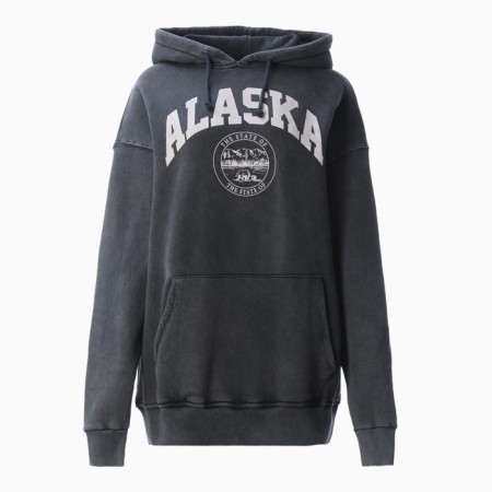 Women's sweatshirt was launched, the color is black, the size of one size (42-46)-5