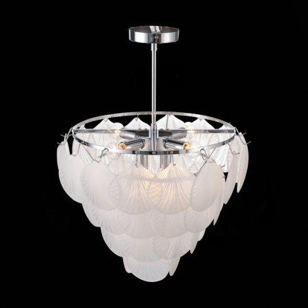 Ceiling EVOLUCE lamp. Sle104102-06. Chille. 6x60 watts, E14, 51x51x57 cm, chromium color-6