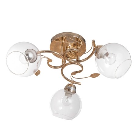 Aleste chandelier 3x60W E27 gold 52x52x23cm