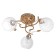 Aleste chandelier 3x60W E27 gold 52x52x23cm