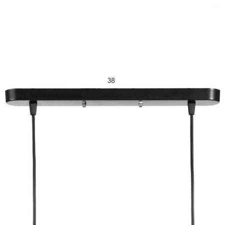 Lamp Bayerlux suspension Bayerlux 2he14 40W Black D = 16, h = 20+60 cm-4