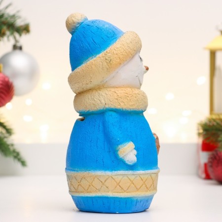 Копилка "Снеговик Дениска" 7х7х15см-3