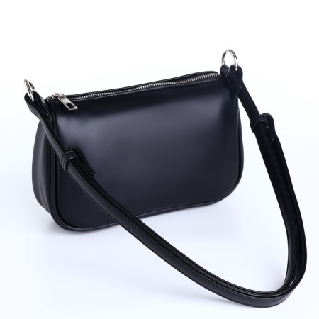 Bag Women's Cross-Bodi with a zipper, black color-6