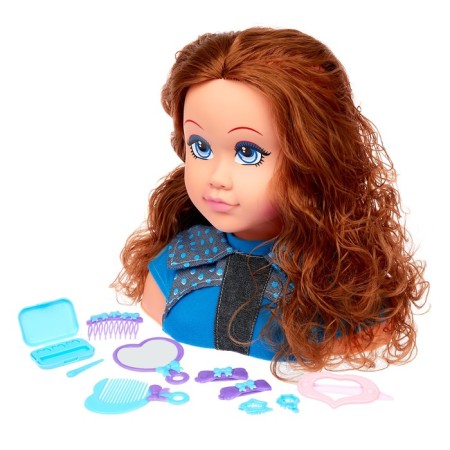 Maneken doll to create hairstyles "Karina" with accessories-2