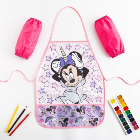 Apron with overshielders Children's "Minnie Mouse", unicorn, 49x39 cm-7