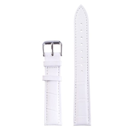 Solomon watch strap 18 mm, genuine leather, L-20 cm, white-1