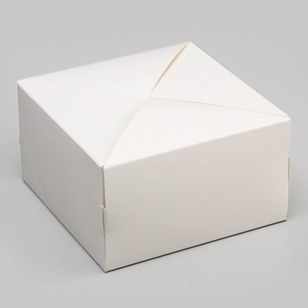 Box under a bento-port without a window, white, 14 x 14 x 8 cm