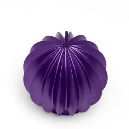 Figure candle "Ball facet", 6.5x6.5 cm, purple-2