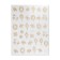 Nail stickers 10.2*8cm watch CJ-082 Gold/White substrate QF