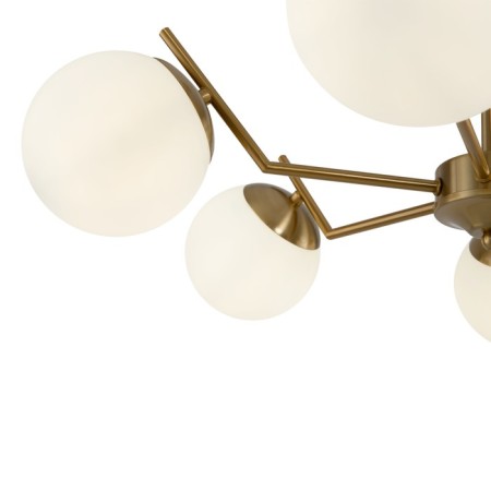 Caustra Freya Fr5173PL-06BS MoonRock, 680x680x430 mm, E27, 6x60W, brass color-2