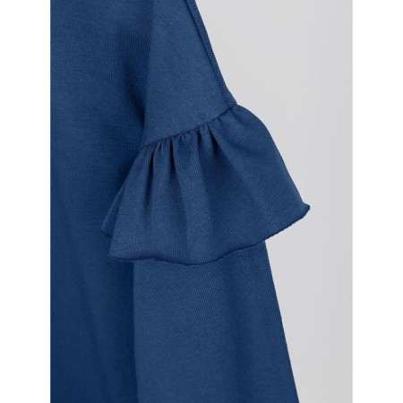 Longsliv children's Amarobaby Ruffle, height 122 cm, blue color-15