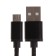 Oxion DCC258, MicroUSB - USB, charging + data transfer, 1.3 m, braid, black