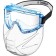 Glasses protective bison of panorama shield 110233, closed type, polycarbonate, ventilation