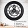 Watching clock, interior "skeleton", silent, d-40 cm, black case, aa