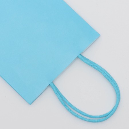 Craft bag blue, round handle, 15 x 12 x 6 cm, 120 g-1